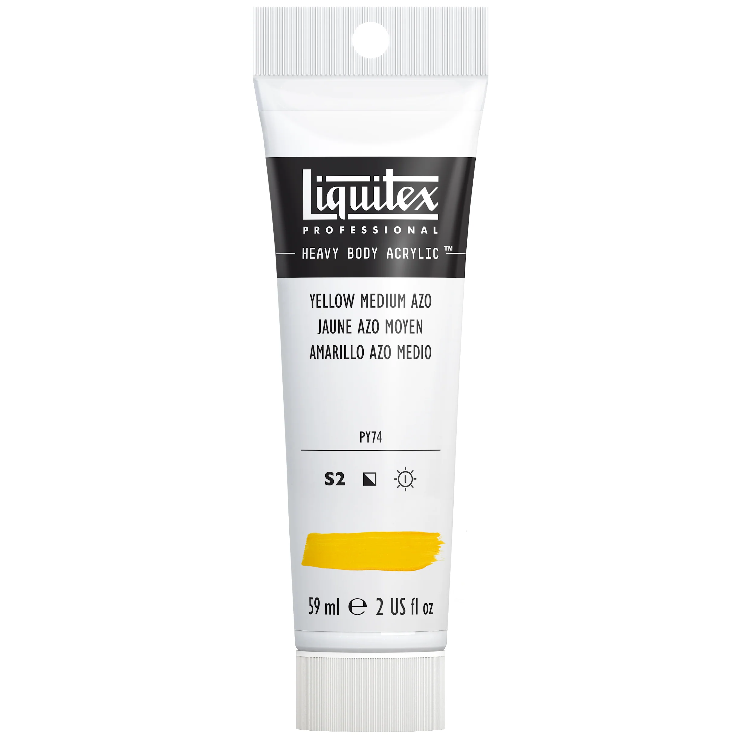 Professional Heavy Body Acrylic - Yellow Medium Azo - Image 2