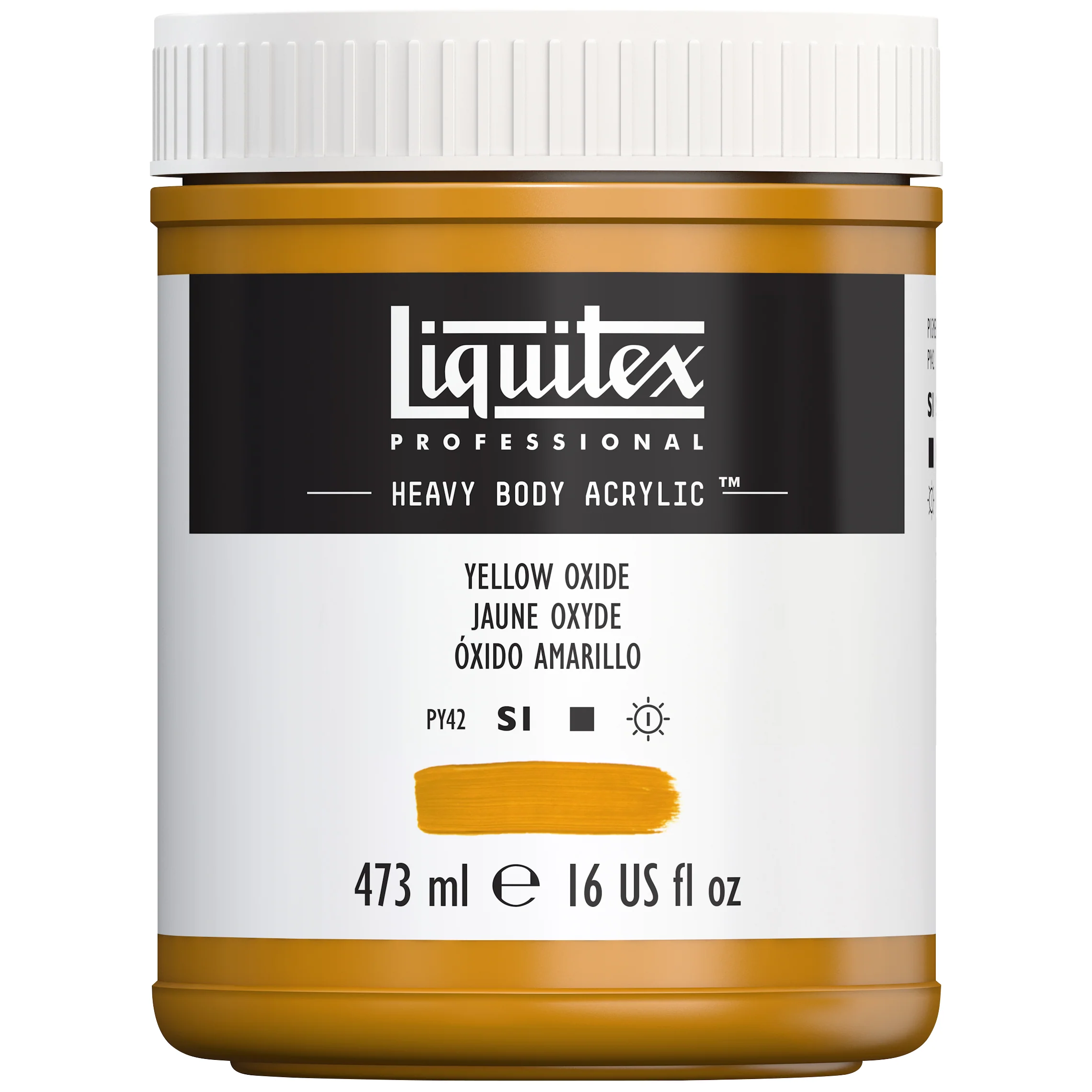 Professional Heavy Body Acrylic - Yellow Oxide - Image 4