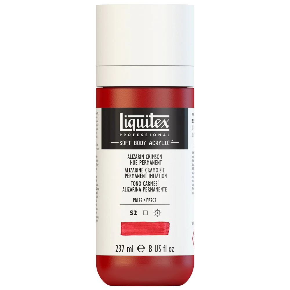 Professional Soft Body Acrylic - Alizarin Crimson Hue Permanent - Image 3