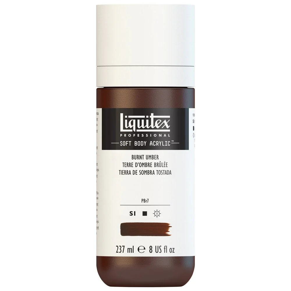 Professional Soft Body Acrylic - Burnt Umber - Universal - Image 3