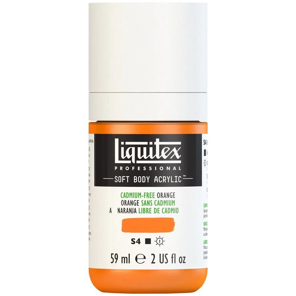 Professional Soft Body Acrylic - Cadmium-Free Orange - Universal - Image 2