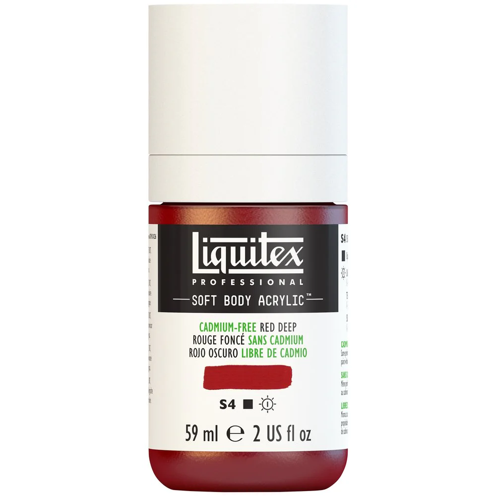 Professional Soft Body Acrylic - Cadmium-Free Red Deep - Universal - Image 2