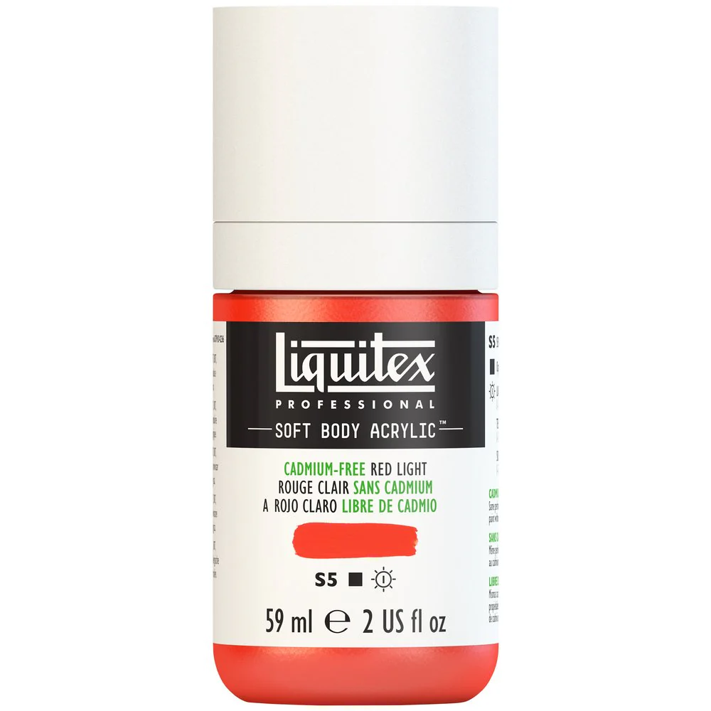 Professional Soft Body Acrylic - Cadmium-Free Red Light - Universal - Image 2
