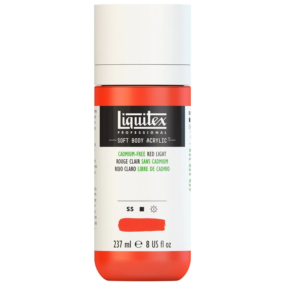 Professional Soft Body Acrylic - Cadmium-Free Red Light - Universal - Image 3