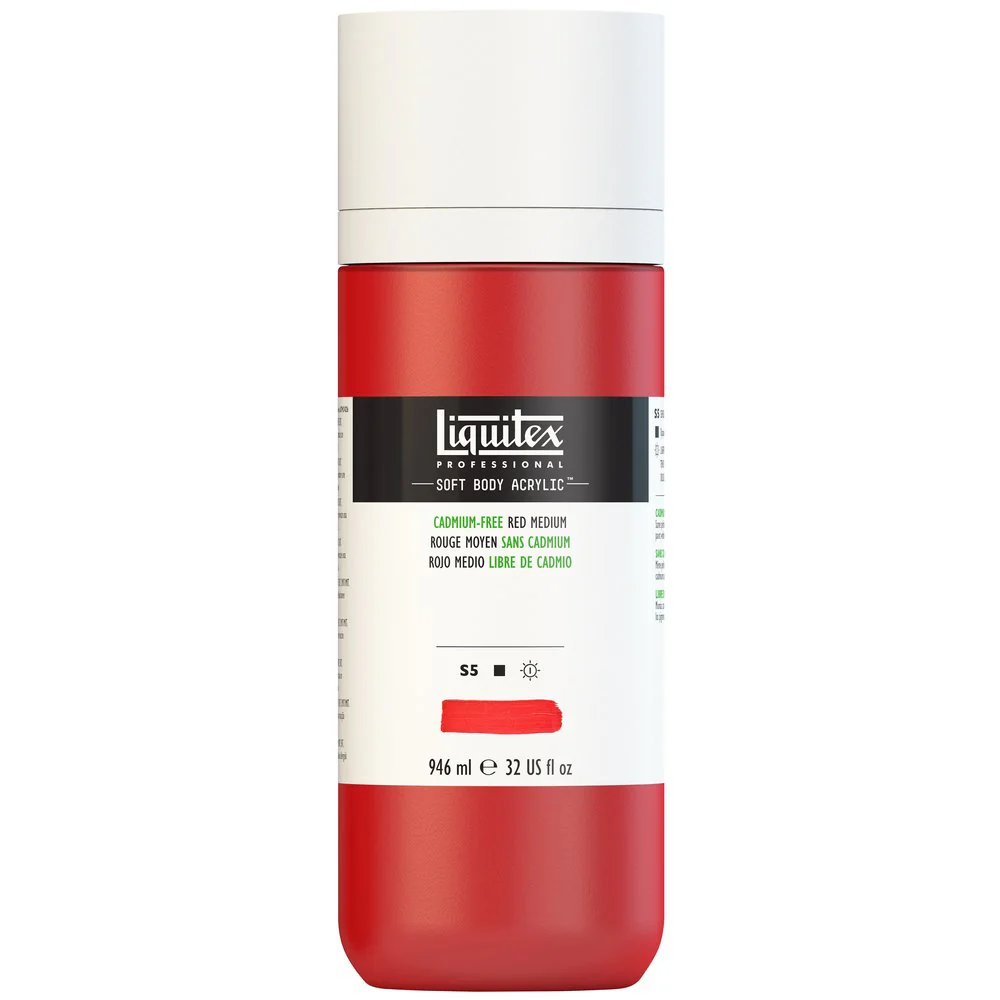Professional Soft Body Acrylic - Cadmium-Free Red Medium - Universal - Image 4