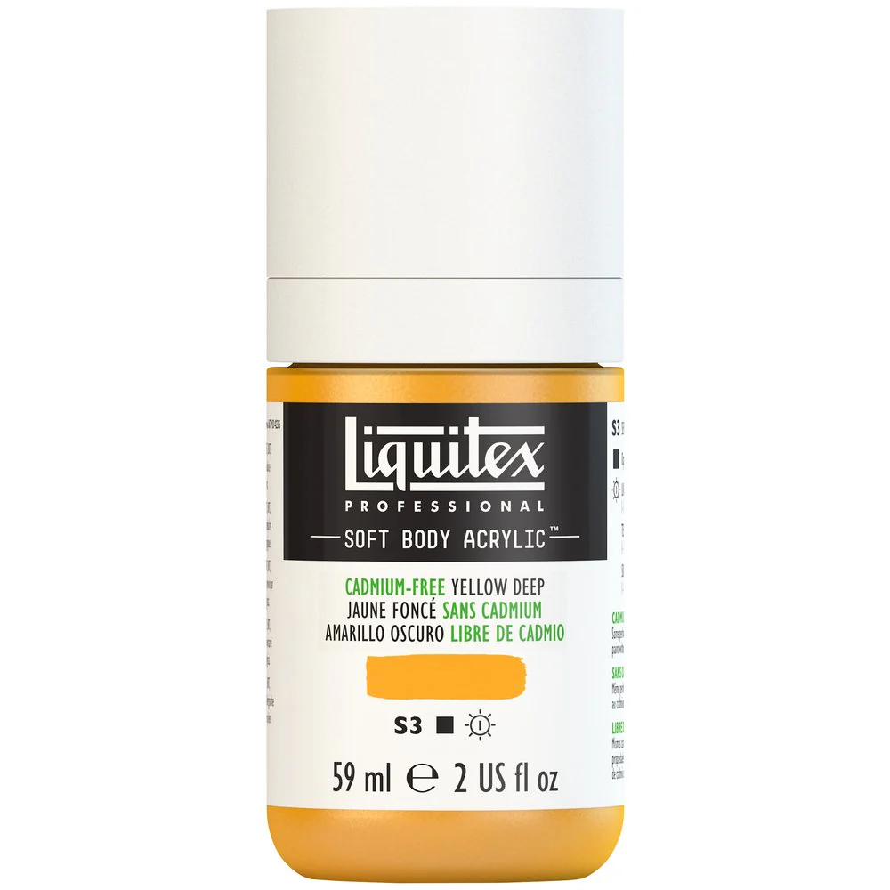 Professional Soft Body Acrylic - Cadmium-Free Yellow Deep - Universal - Image 2