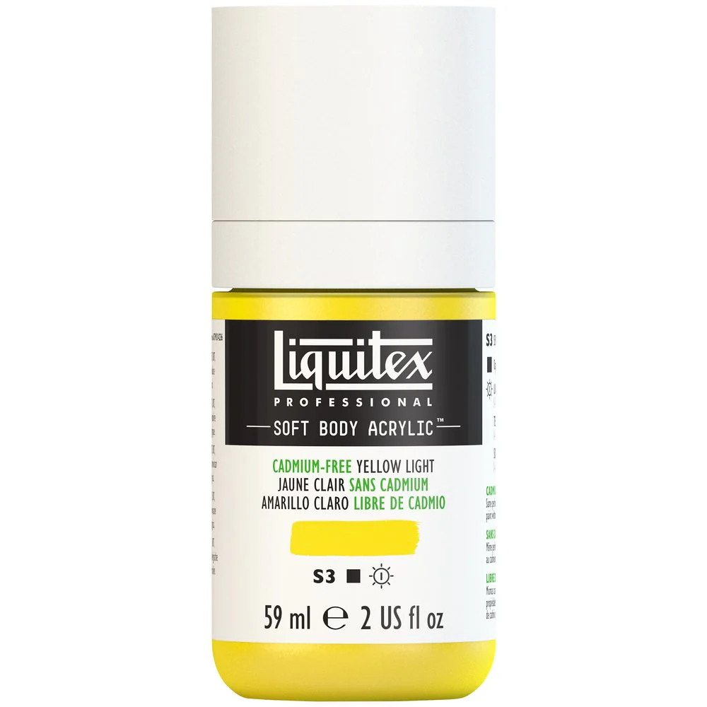 Professional Soft Body Acrylic - Cadmium-Free Yellow Light - Universal - Image 2