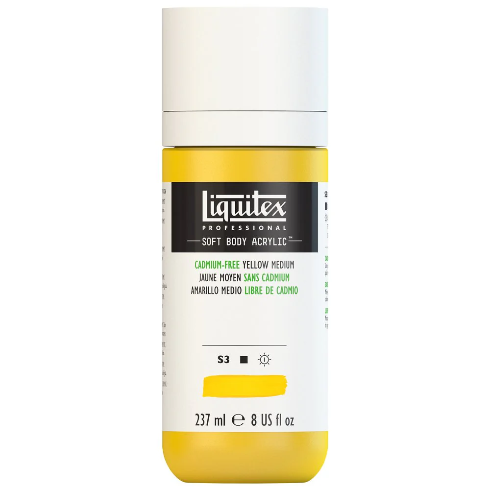 Professional Soft Body Acrylic - Cadmium-Free Yellow Medium - Universal - Image 3