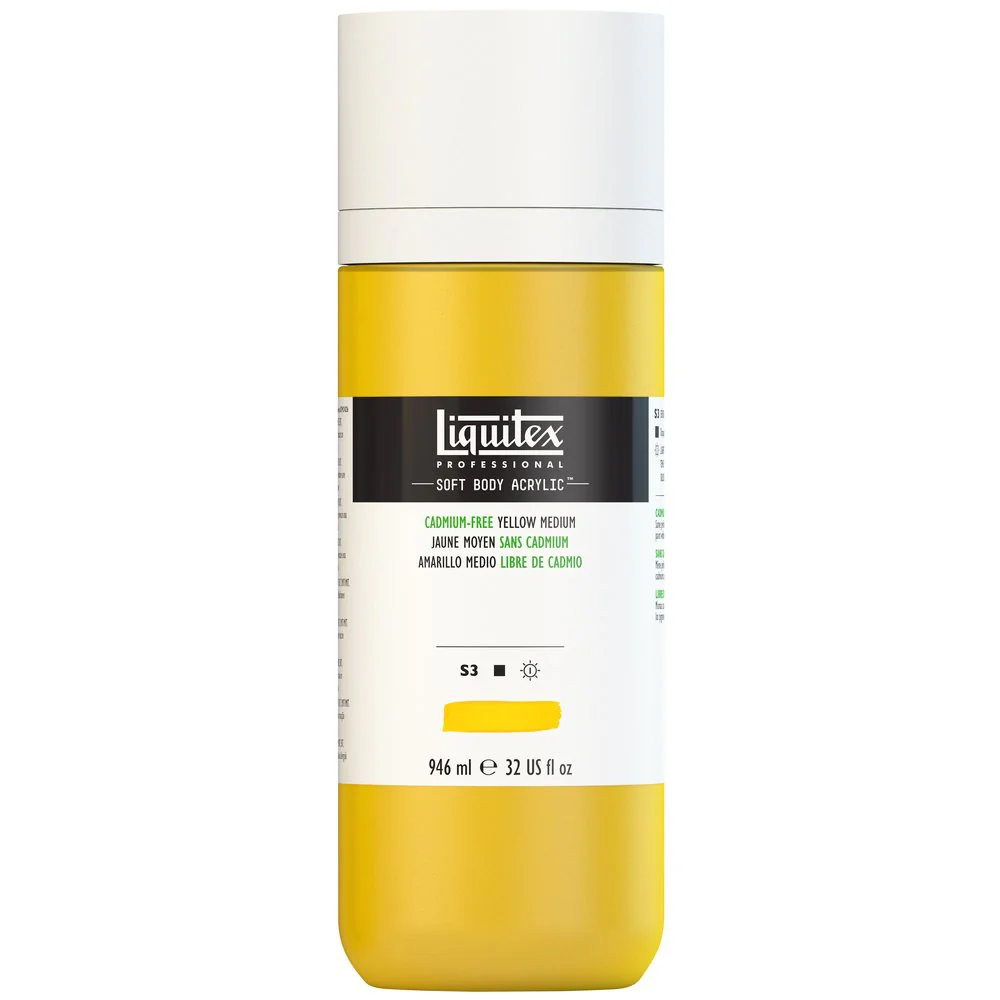 Professional Soft Body Acrylic - Cadmium-Free Yellow Medium - Universal - Image 4