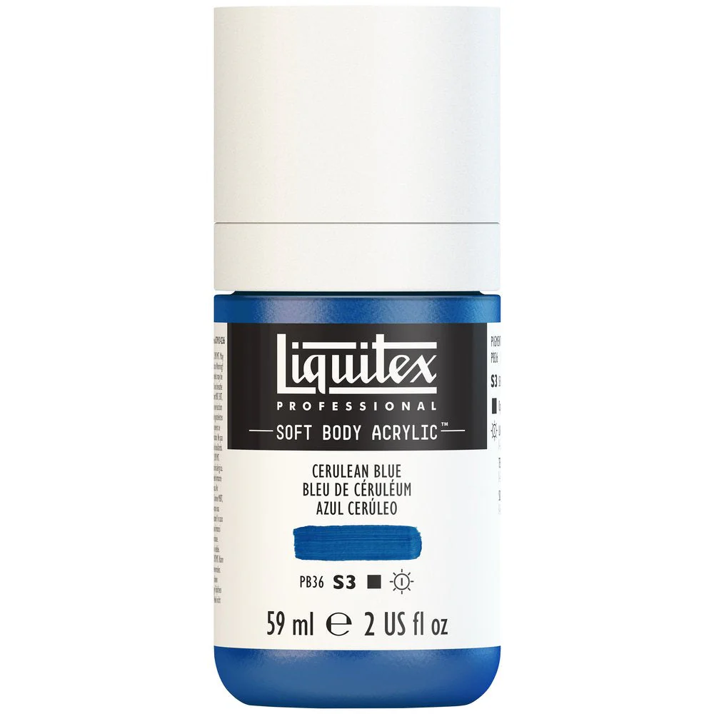 Professional Soft Body Acrylic - Cerulean Blue - Universal - Image 2