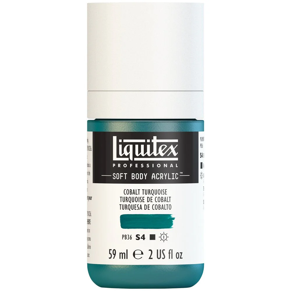 Professional Soft Body Acrylic - Cobalt Turquoise - Image 2