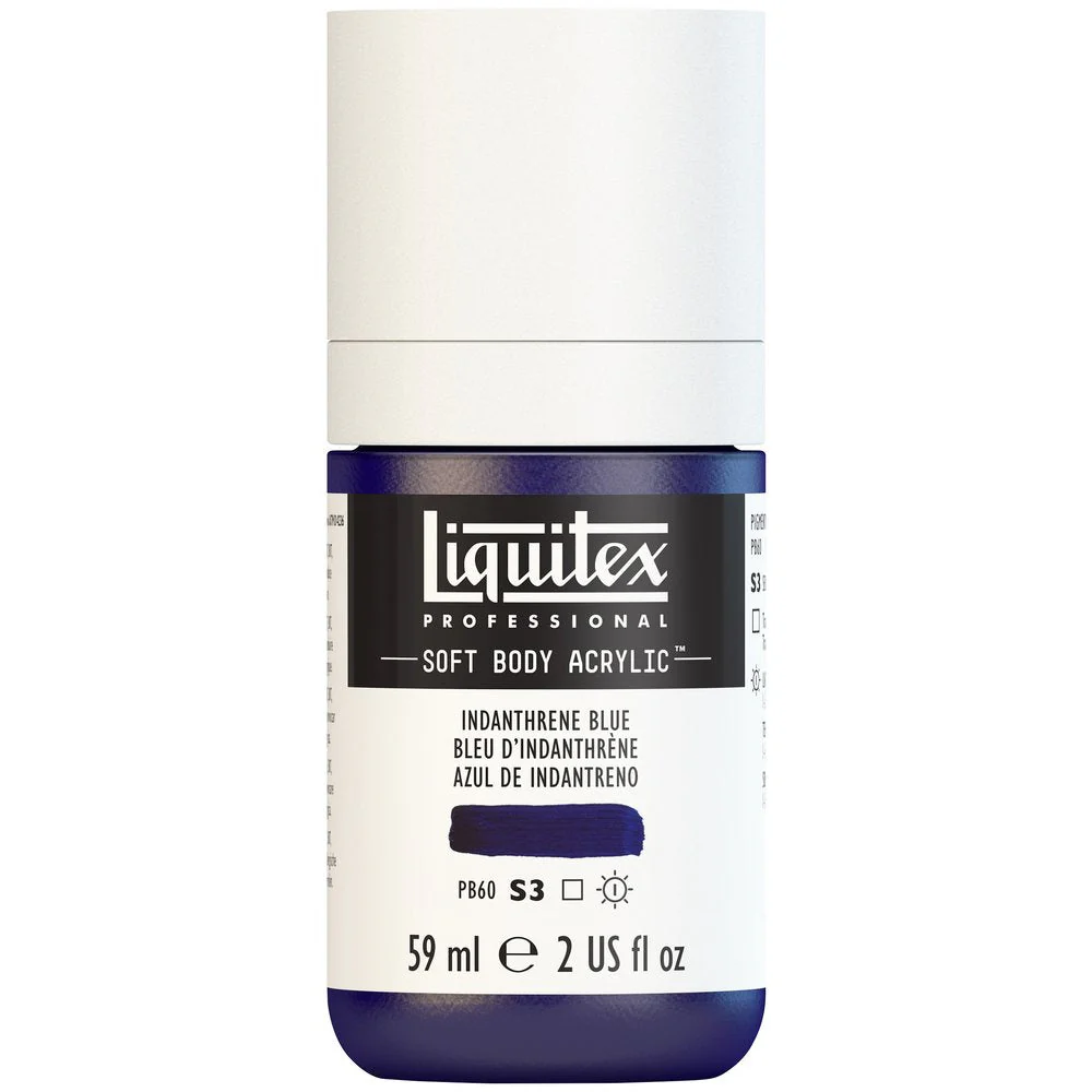 Professional Soft Body Acrylic - Indantherene Blue - Universal - Image 2