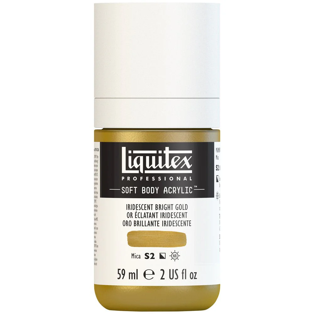 Professional Soft Body Acrylic - Iridescent Bright Gold - Universal - Image 2