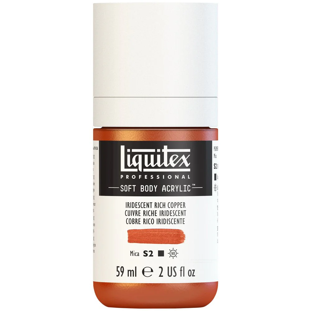 Professional Soft Body Acrylic - Iridescent Rich Copper - Universal - Image 2