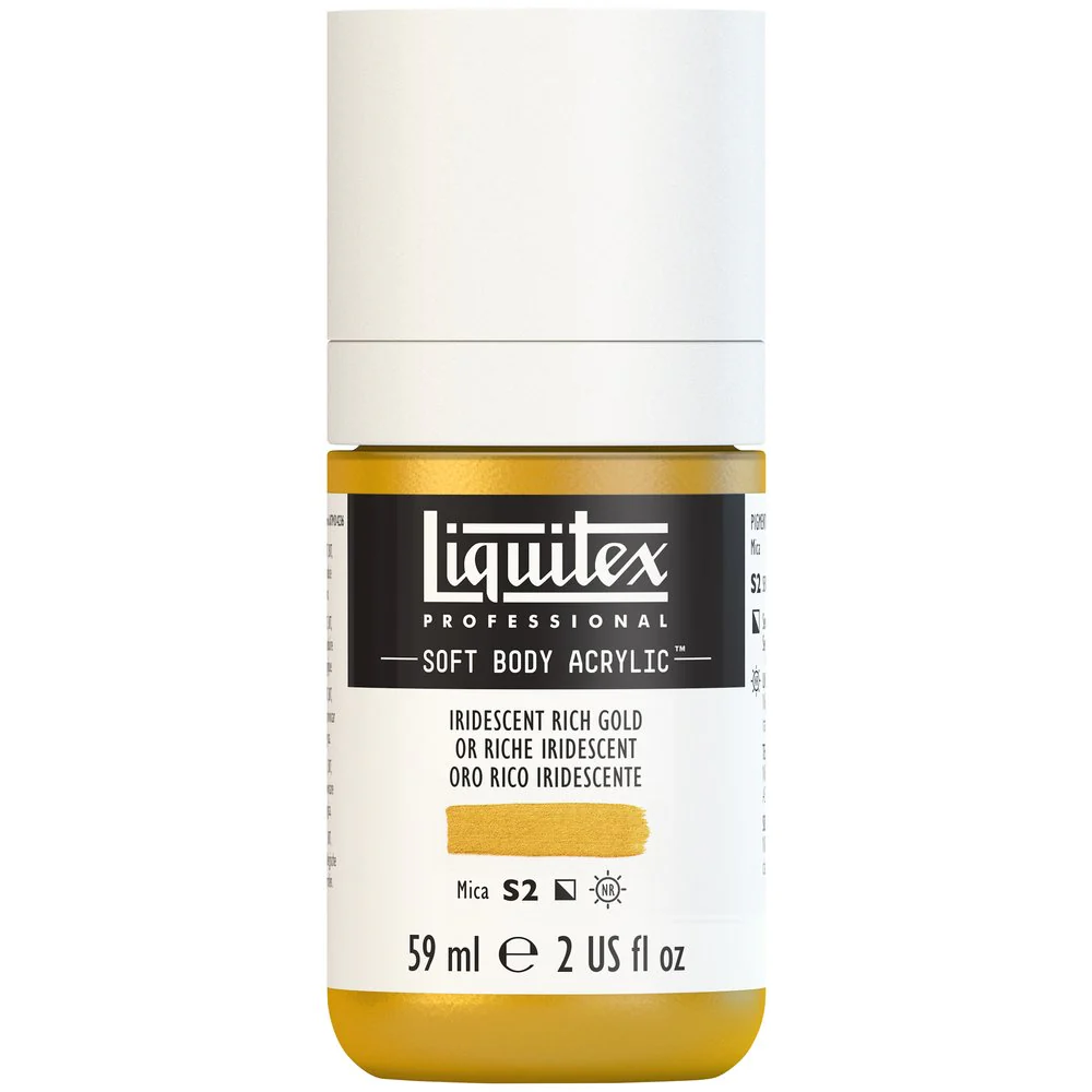 Professional Soft Body Acrylic - Iridescent Rich Gold - Universal - Image 2