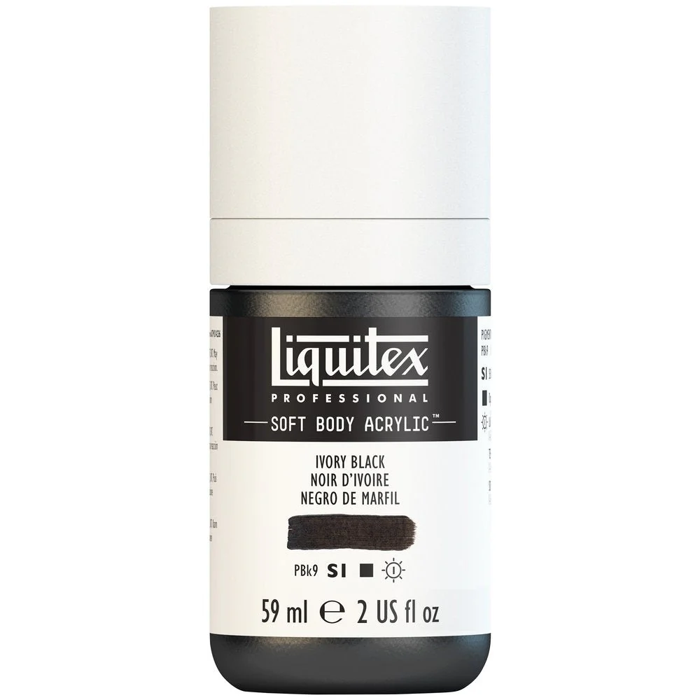 Professional Soft Body Acrylic - Ivory Black - Universal - Image 2