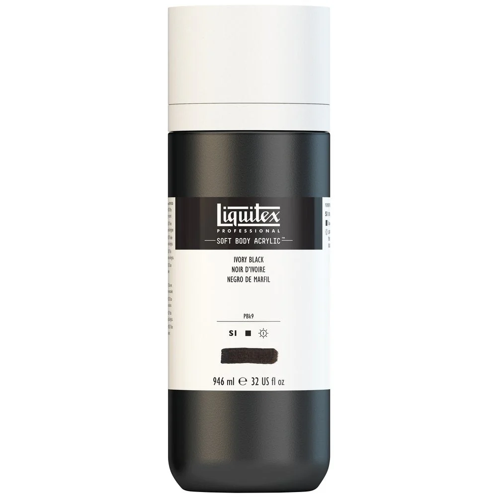 Professional Soft Body Acrylic - Ivory Black - Universal - Image 4