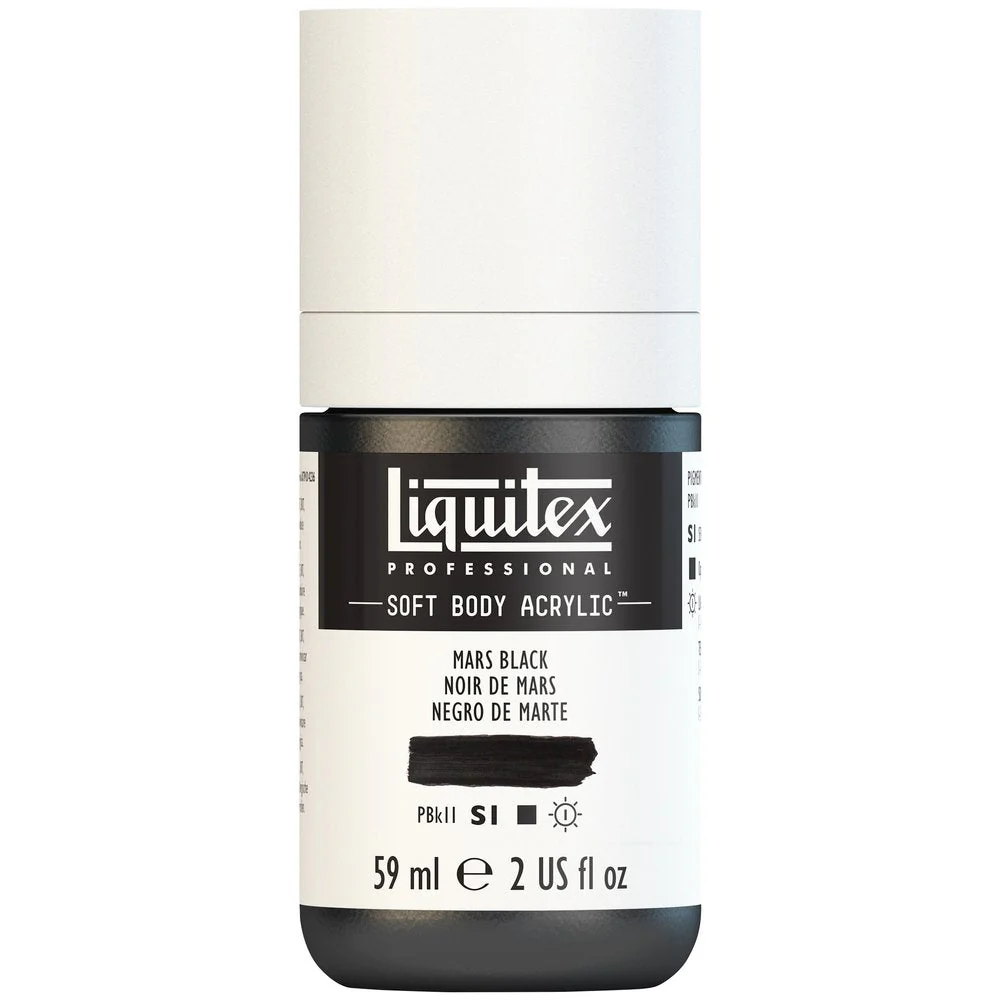 Professional Soft Body Acrylic - Mars Black - Universal - Image 2