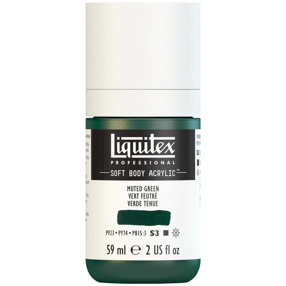 Professional Soft Body Acrylic - Muted Green - Universal - Image 2