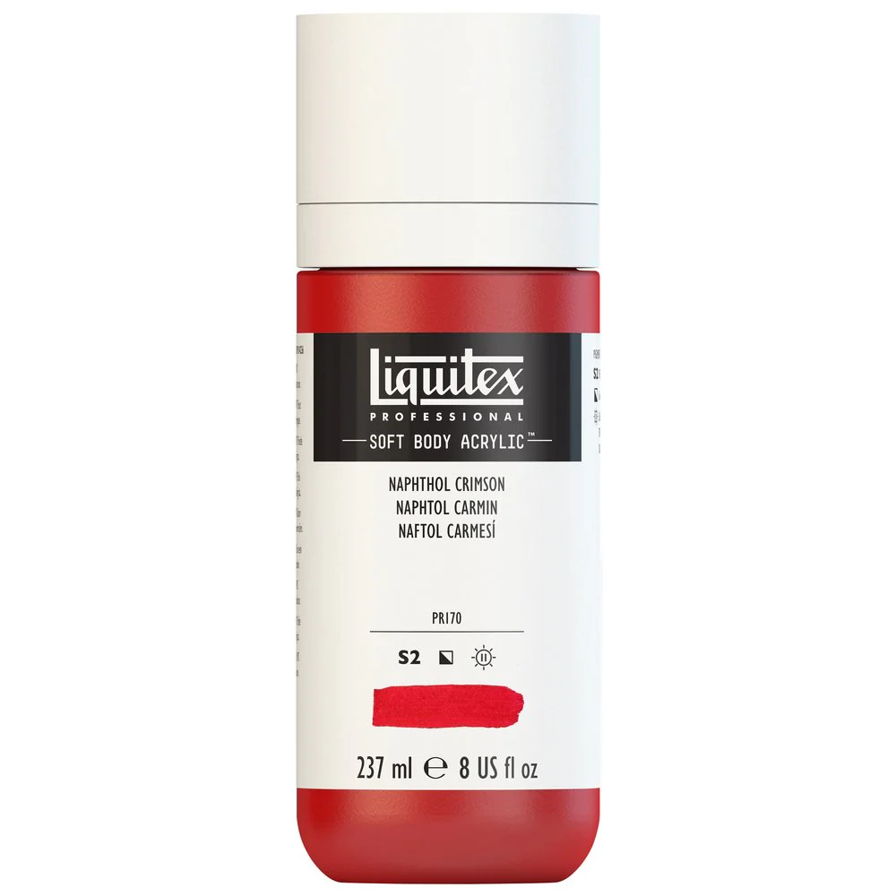 Professional Soft Body Acrylic - Naphthol Crimson - Universal - Image 3