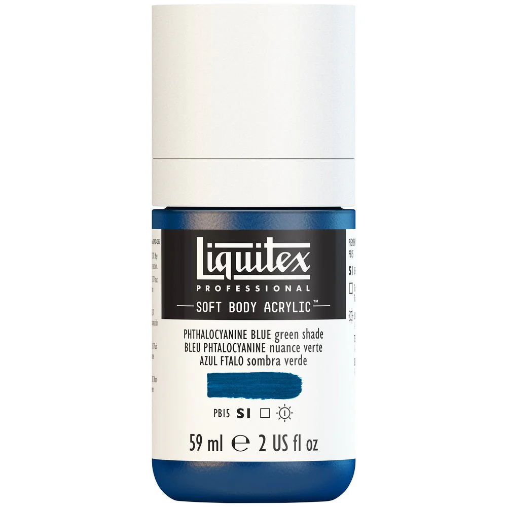 Professional Soft Body Acrylic - Phthalocyanine Blue Green Shade - Universal - Image 2
