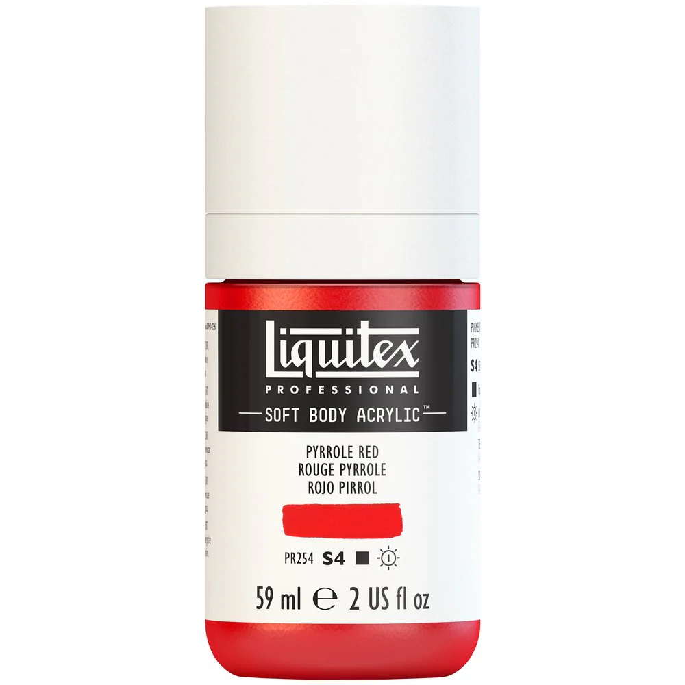 Professional Soft Body Acrylic - Pyrrole Red - Universal - Image 2