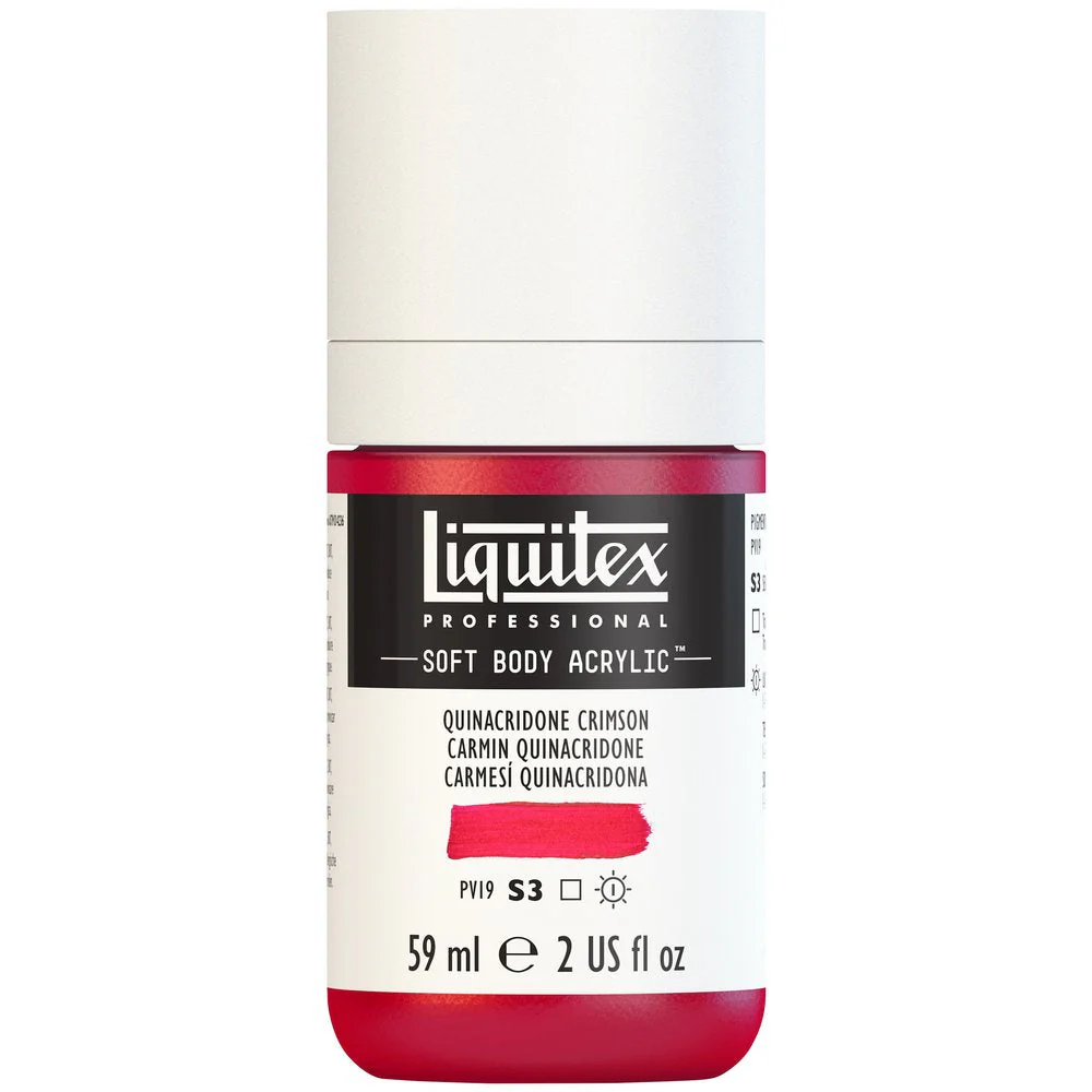 Professional Soft Body Acrylic - Quinacridone Crimson - Universal - Image 2