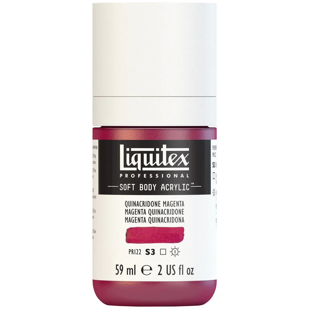 Professional Soft Body Acrylic - Quinacridone Magenta - Universal - Image 2