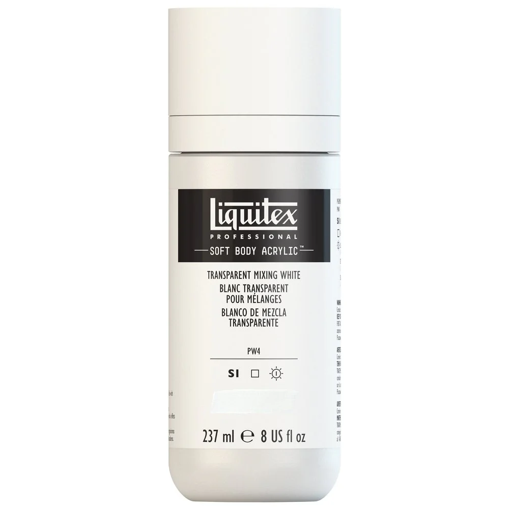 Professional Soft Body Acrylic - Transparent Mixing White - Image 3