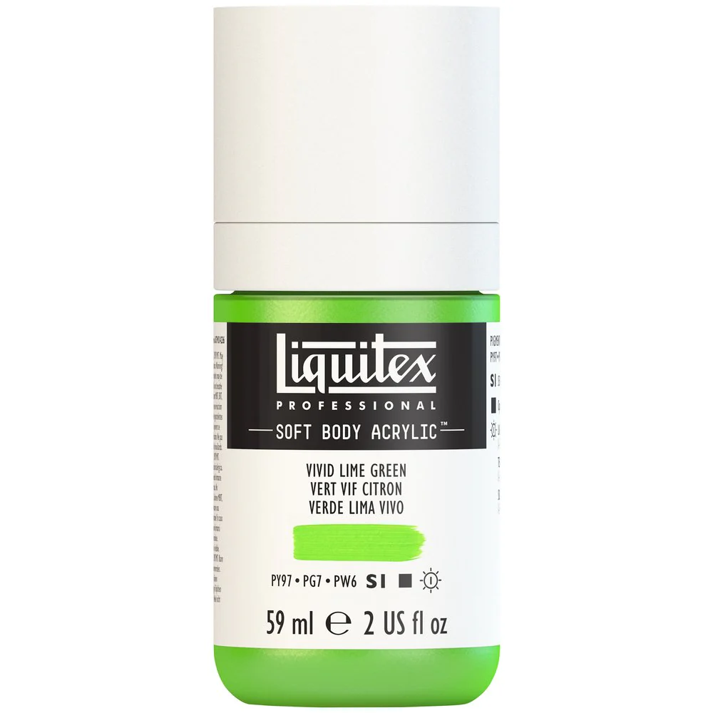 Professional Soft Body Acrylic - Vivid Lime Green - Universal - Image 2
