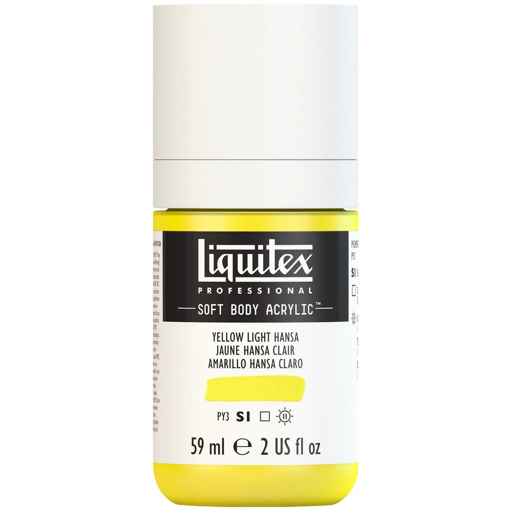 Professional Soft Body Acrylic - Yellow Light Hansa - Universal - Image 2