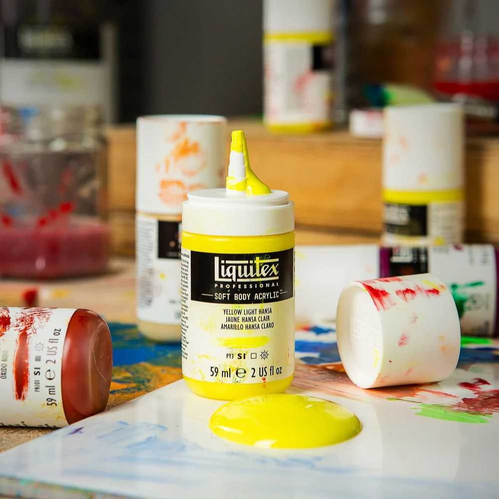 Professional Soft Body Acrylic - Yellow Light Hansa - Universal - Image 6